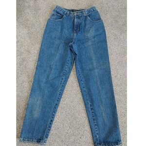 Vtg 80s 90 Perry Ellis America Womens Jeans Sz 10 High Waist Tapered Cotton